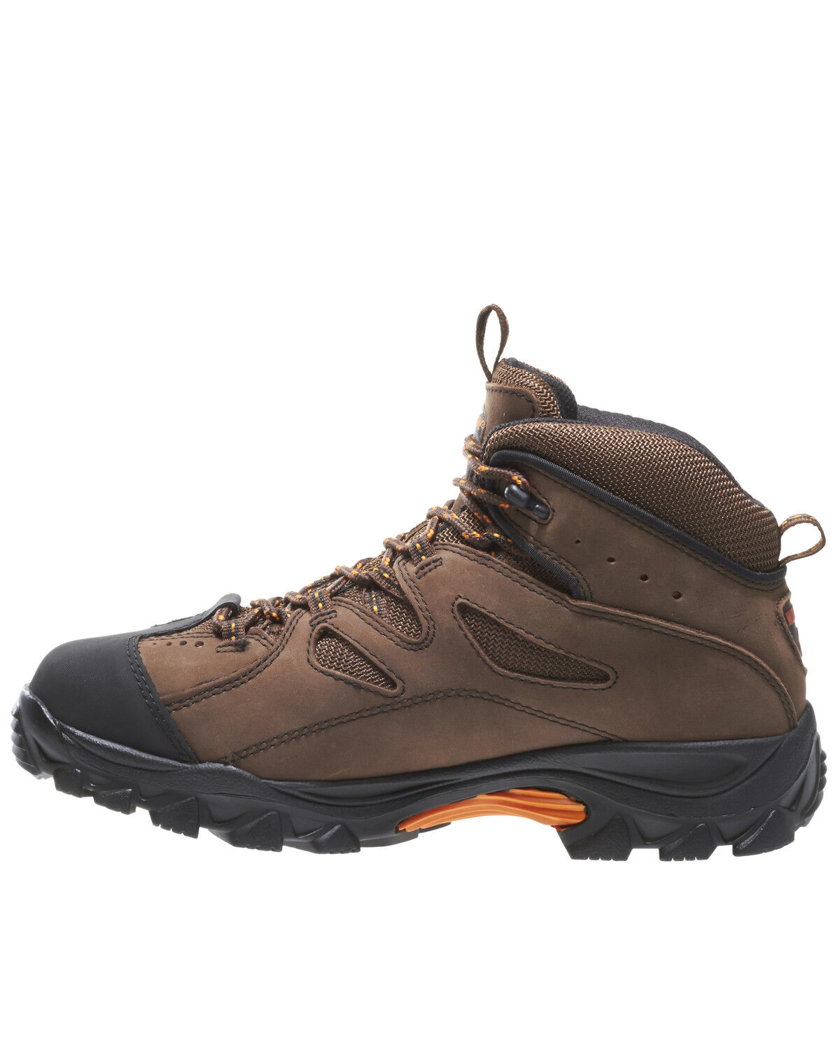 Image #3 - Wolverine Men's 6" Lace-Up Hudson Hiker Boots - Steel Toe, Dark Brown, hi-res