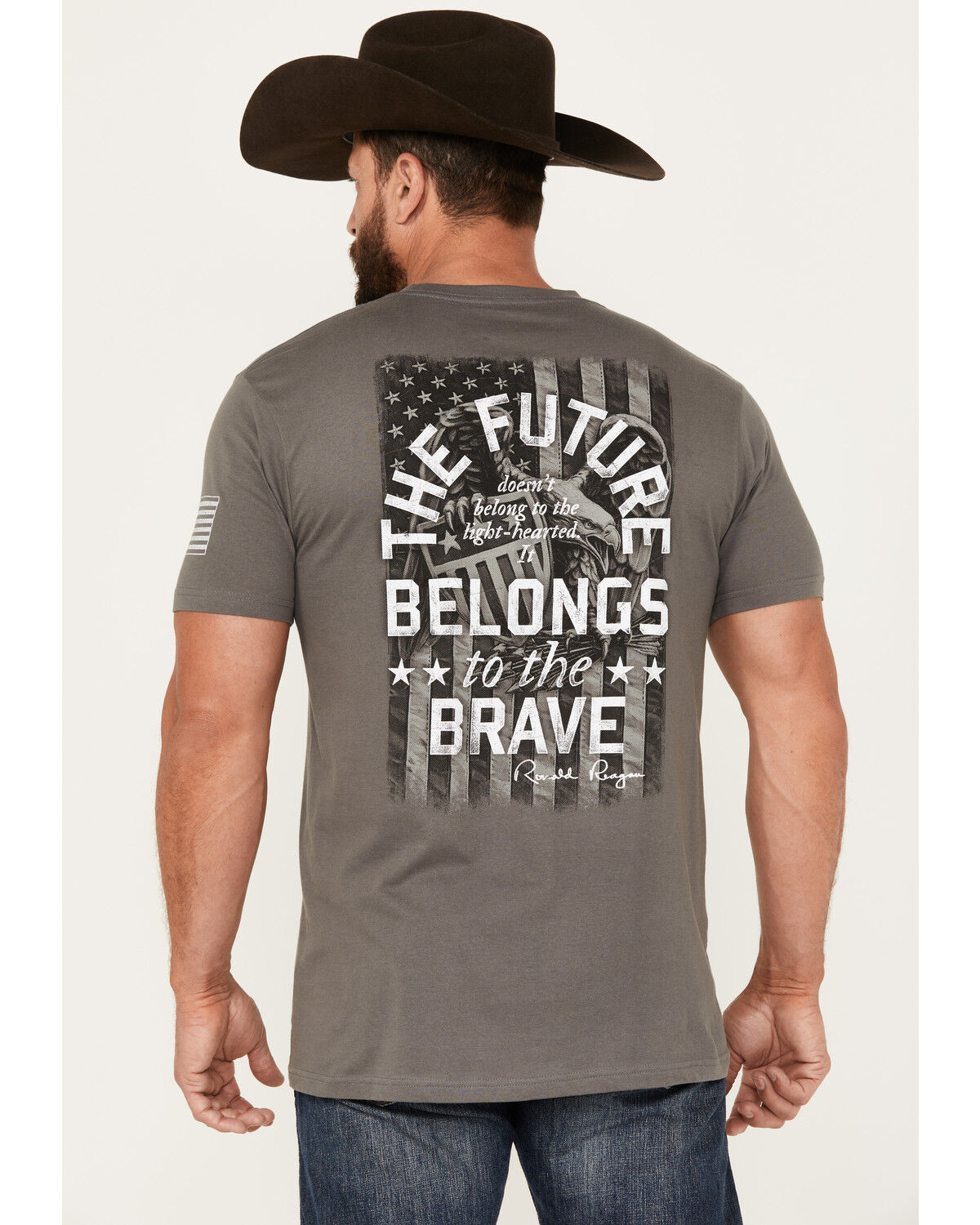 Image #1 - Buckwear Men's Belong To The Brave Short Sleeve Graphic T-Shirt, , hi-res