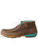 Image #3 - Twisted X Women's Inlay Chukka Driving Mocs, Brown, hi-res