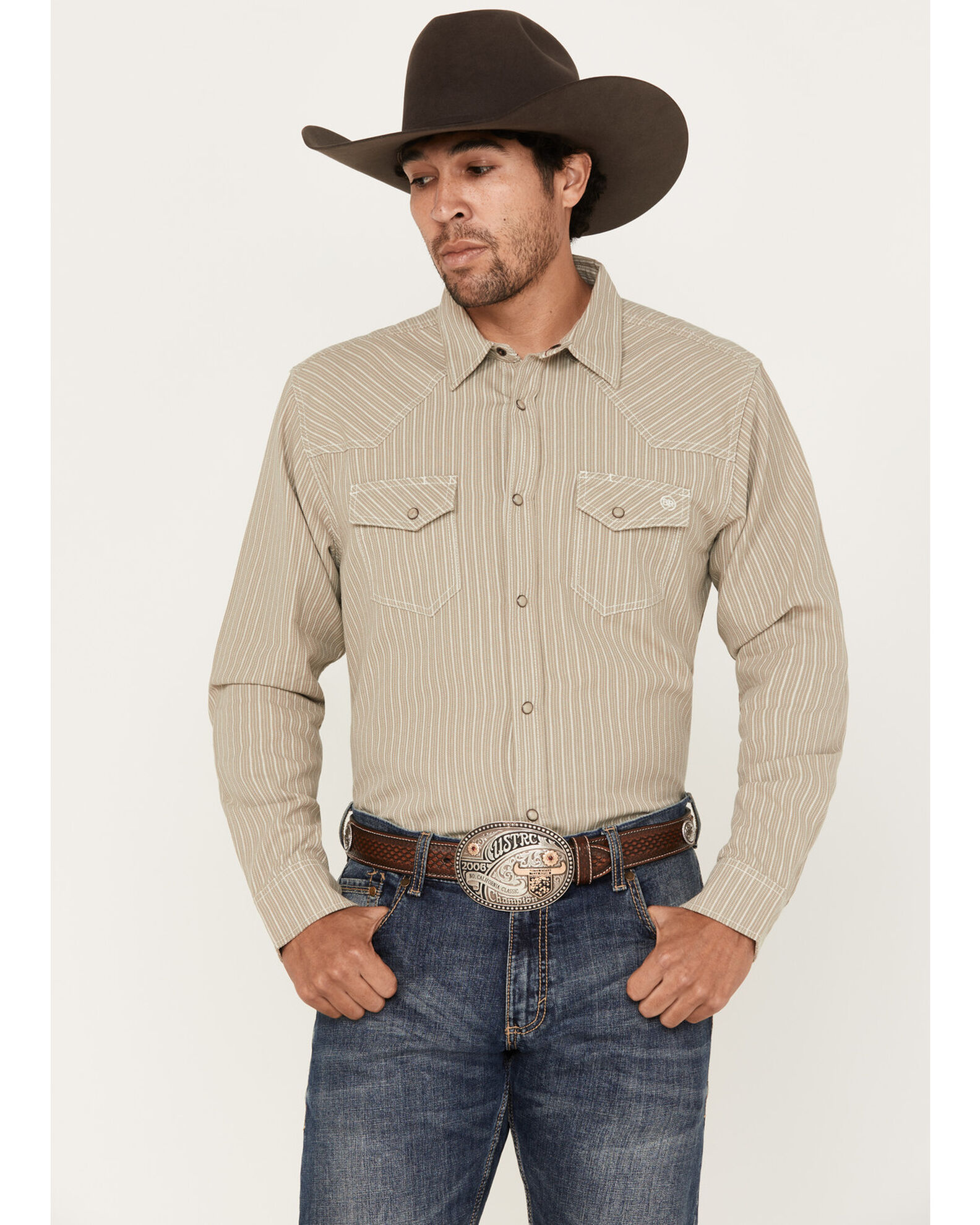Mens pearl snap online shirts long sleeve