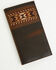 Image #1 - Cody James Men's Needlepoint Inlay Rodeo Wallet, Dark Brown, hi-res