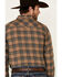 Image #5 - Ariat Men's Hartford Retro Plaid Long Sleeve Snap Western Flannel Shirt, Grey, hi-res