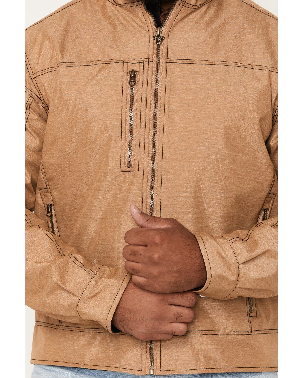 Image #3 - Cowboy Hardware Men's Fence Tech Woodsman Jacket, Camel, hi-res
