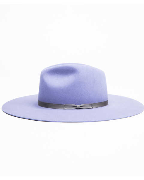 Rodeo King Women's Tracker Lilac Fur Felt Western Hat , Lavender, hi-res