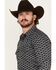 Image #2 - Gibson Trading Co Men's Icons Striped Long Sleeve Snap Western Shirt, Navy, hi-res
