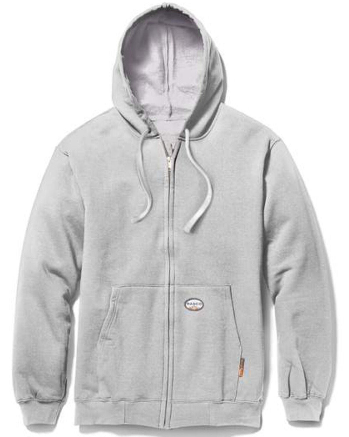 Rasco Men's FR Zip Up Hoodie - Big, Grey, hi-res