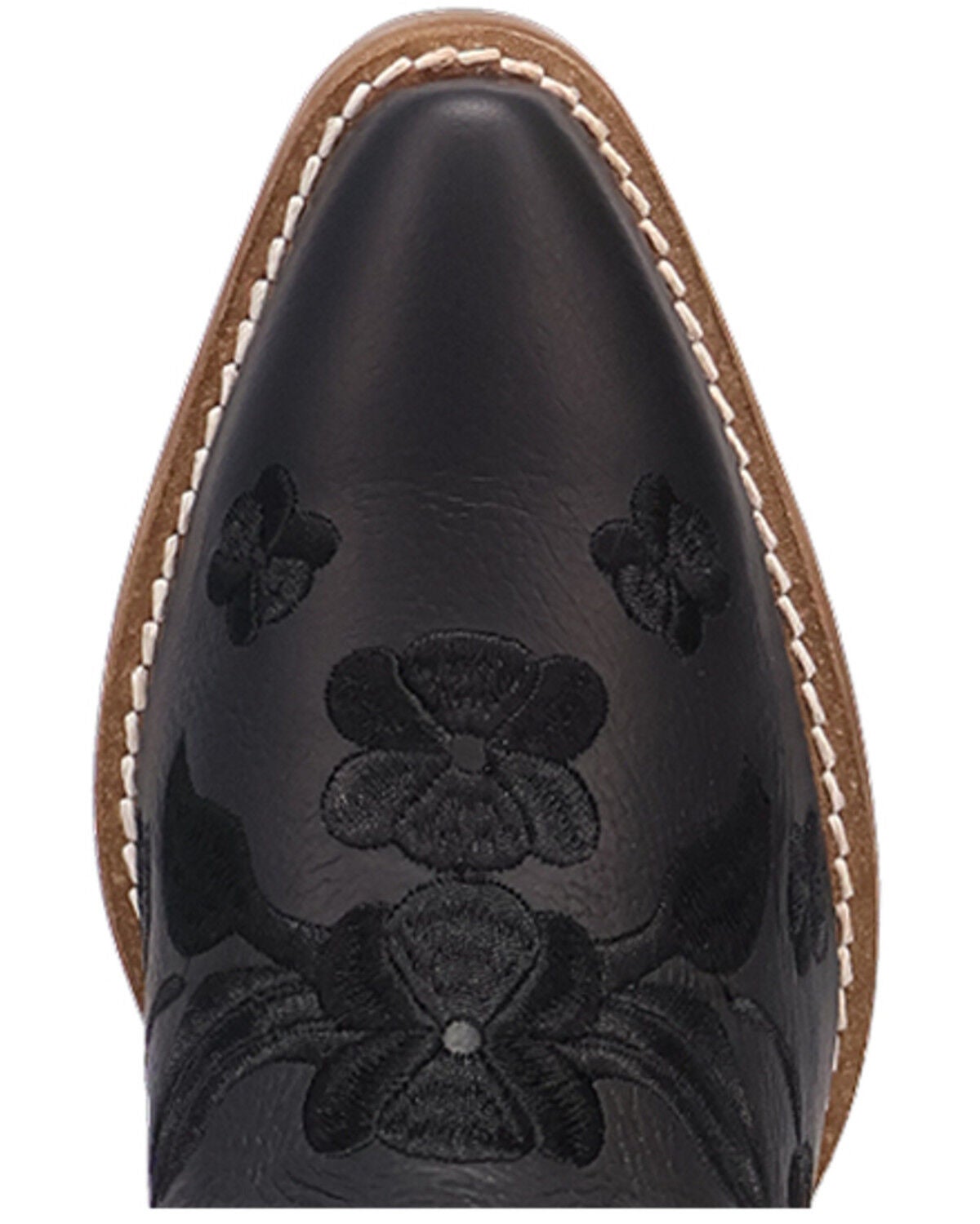 Image #6 - Dingo Women's Sweetheart Embroidered Booties - Round Toe, Black, hi-res