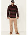 Image #2 - Hawx Men's Harris Stretch Plaid Print Long Sleeve Button Down Work Flannel Shirt - Tall , Dark Red, hi-res