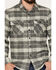 Image #3 - Brixton Men's Bowery Long Sleeve Button Down Flannel Shirt, Charcoal, hi-res