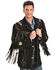 Scully Men's Fringed Suede Leather Coat - Tall, Black, hi-res