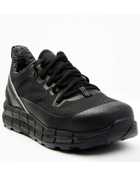 Hawx Men's Lace-Up Athletic Work Shoes - Composite Toe, Black, hi-res