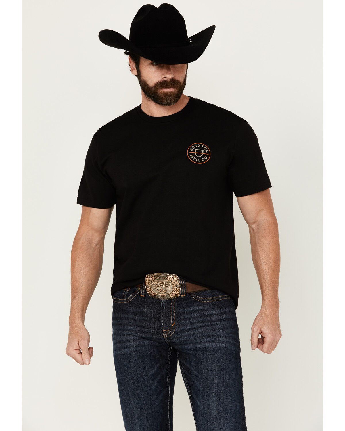 Image #1 - Brixton Men's Crest II Logo Short Sleeve Graphic T-Shirt, , hi-res