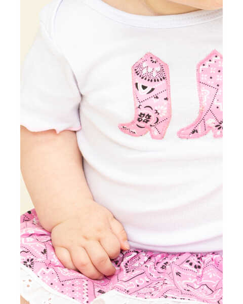 Girls' Bandana Print Infant Dress - 6-24 mos., Pink, hi-res