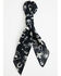 Image #1 - Idyllwind Women's Blanchard Horseshoe Icon Print Bandana, Black, hi-res