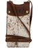 Image #1 - STS Ranchwear Women's Hair On Cowhide Crossbody Phone Bag , Distressed Brown, hi-res