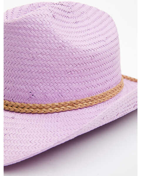 Image #2 - Idyllwind Women's Pioneer Lane Straw Cowboy Hat, Lavender, hi-res