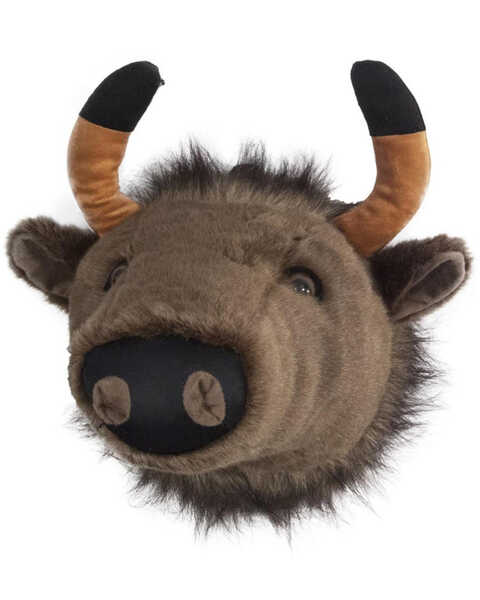  Carstens Home Plush Buffalo Large Trophy Head, Brown, hi-res