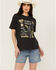 Image #1 - White Crow Women's Foil Conversational Short Sleeve Graphic Tee, Black, hi-res