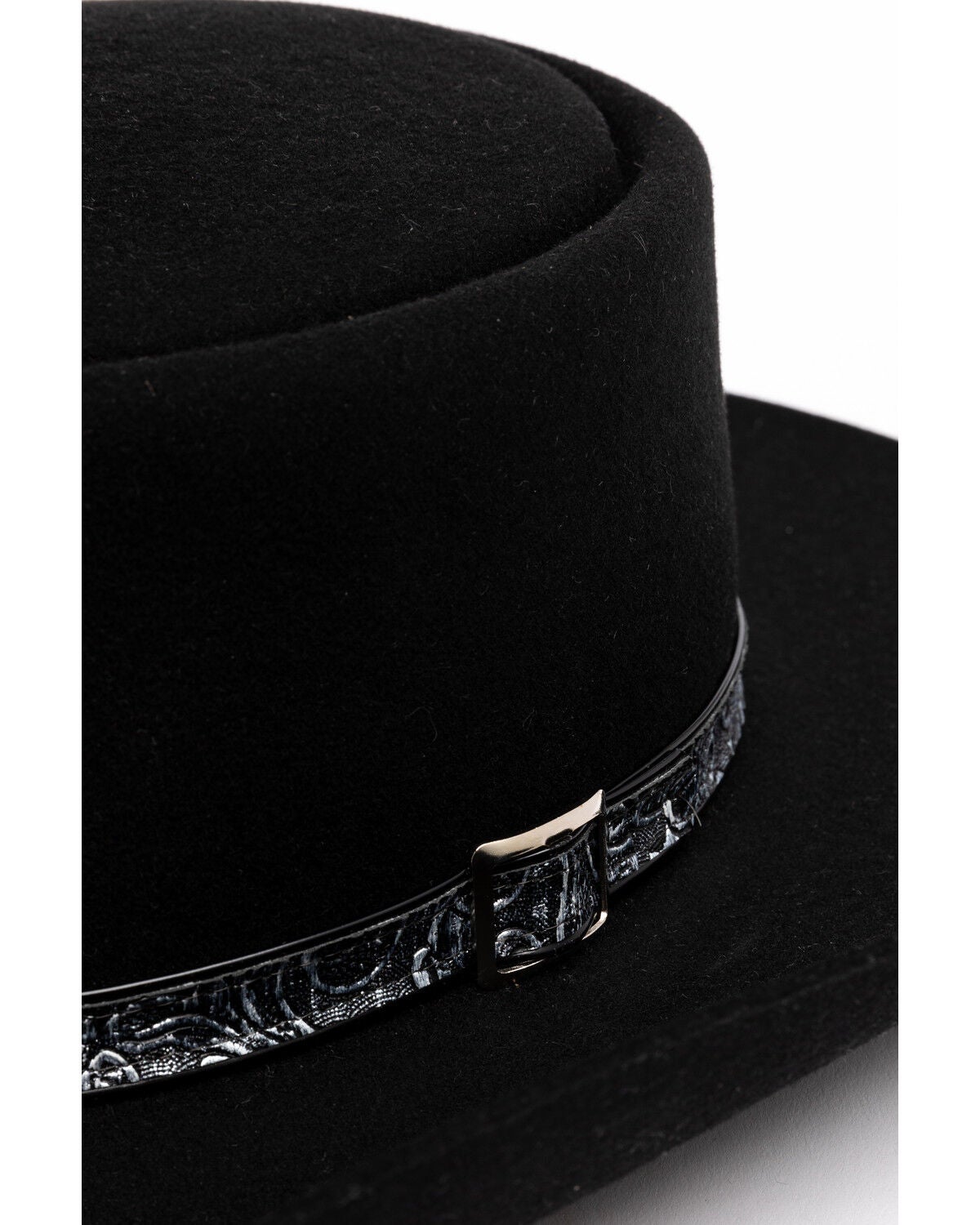 Black Revenger Wool Felt Western Hat 