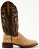 Image #2 - Dan Post Women's Exotic Full Quill Ostrich Western Boots - Broad Square Toe, Sand, hi-res