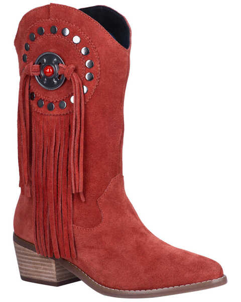 Dingo Women's Takin' Flight Western Boots - Round Toe, Red, hi-res