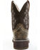 Image #5 - Shyanne Women's Adalia Floral Stitched Shaft Leather Western Boots - Wide Round Toe , Brown, hi-res