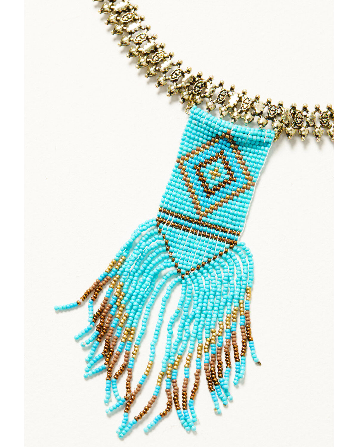 Image #2 - Shyanne Women's Desert Boheme Beaded Choker Necklace, Gold, hi-res