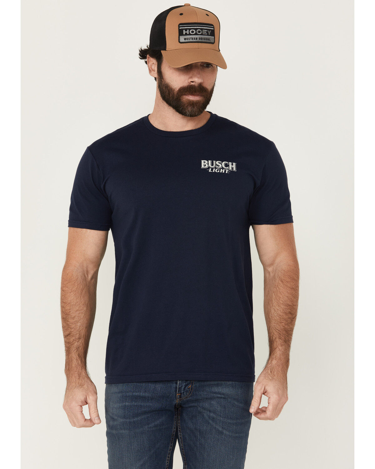 Image #2 - Buckwear Men's Busch Rustle Short Sleeve Graphic T-Shirt, Navy, hi-res