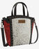Image #1 - Wrangler Women's Genuine Hair-On Crossbody Tote, Red, hi-res