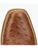 Image #6 - Tony Lama Men's Ranchero Tyler Exotic Ostrich Western Boots - Square Toe, Brandy Brown, hi-res