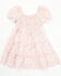 Image #1 - Yura Toddler Girls' Floral Print Short Puff Sleeve Dress, Pink, hi-res