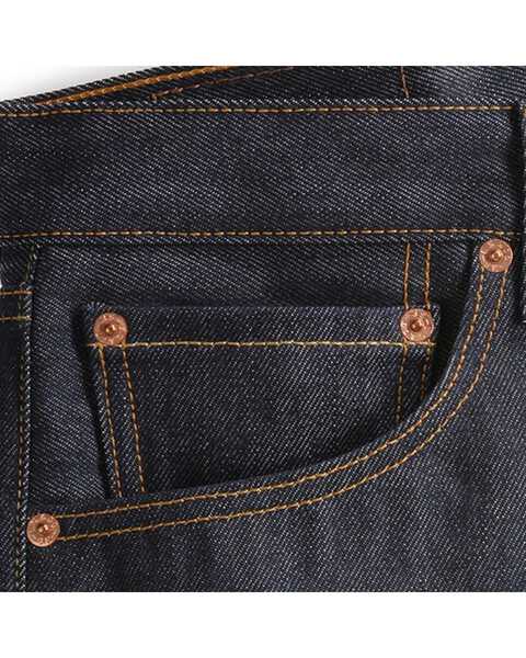 Image #4 - Levi's Men's 501 Original Shrink-to-Fit Regular Straight Leg Jeans, Indigo, hi-res