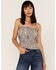 Image #1 - Cleo + Wolf Women's Southwestern Print Relaxed Strappy Tank Top, Blue, hi-res