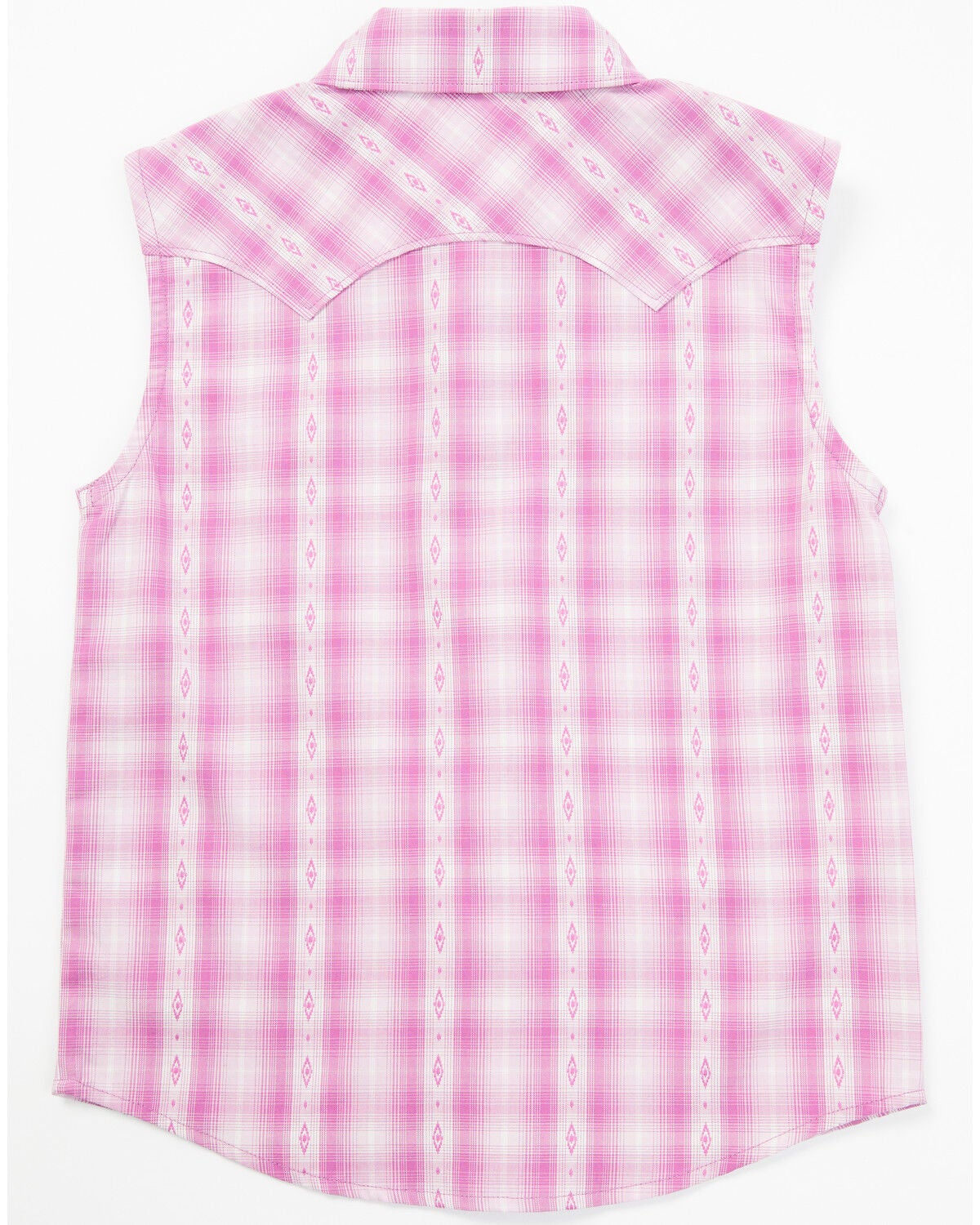 Image #3 - Shyanne Toddler Girls Dobby Striped Western Pearl Snap Shirt, Grape, hi-res