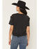 Image #4 - Rock & Roll Denim Women's Ramble On Short Sleeve Graphic Tee, Black, hi-res