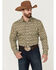 Image #1 - Gibson Men's Funk Geo Print Long Sleeve Button-Down Western Shirt, , hi-res