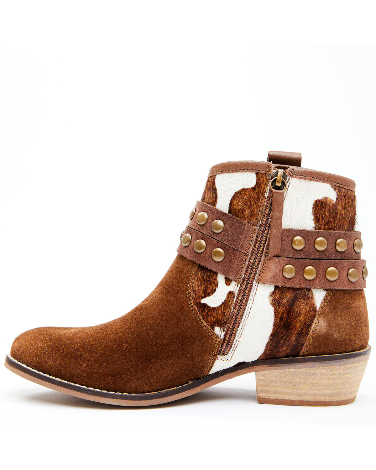Image #4 - Shyanne Women's Raelynn Fashion Booties - Round Toe, Brown, hi-res