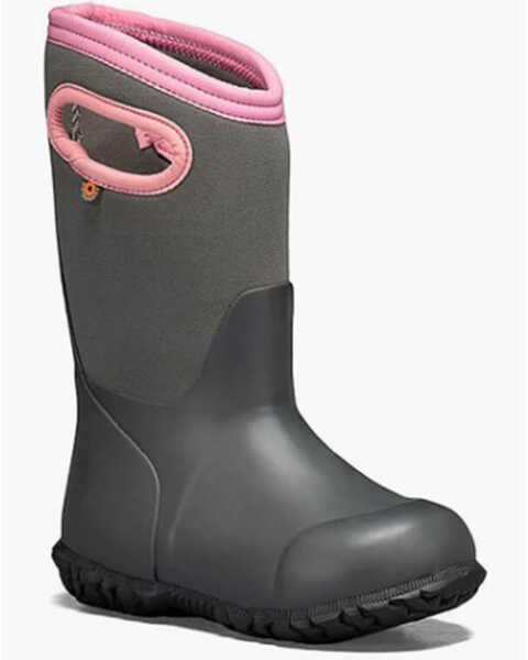 Bogs Toddler Boys' York Solid Rain Boots - Round Toe, Grey, hi-res