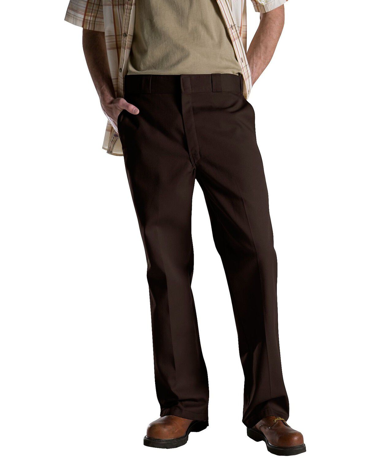 Image #2 - Dickies Men's Traditional 874 Work Pants, Brown, hi-res