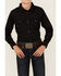 Image #3 - Gibson Trading Co Boys' Solid Long Sleeve Pearl Snap Western Shirt, Black, hi-res