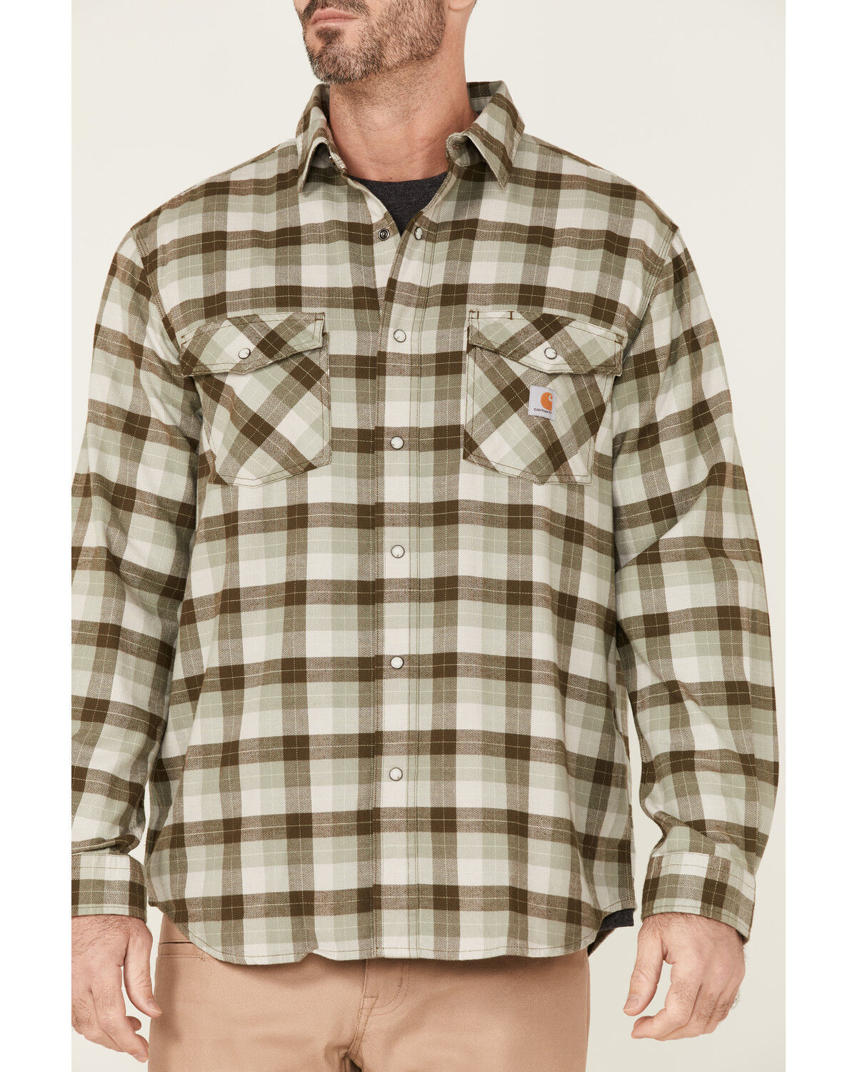 carhartt flannel shirts with snaps