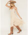 Image #2 - Shyanne Women's Aerie Crochet Front High-Low Midi Dress, Oatmeal, hi-res