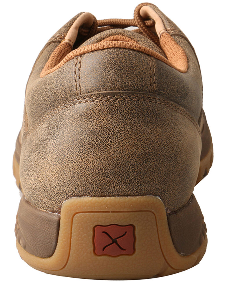 Twisted X Men's CellStretch Boat Driving Shoes - Moc Toe, Brown, hi-res