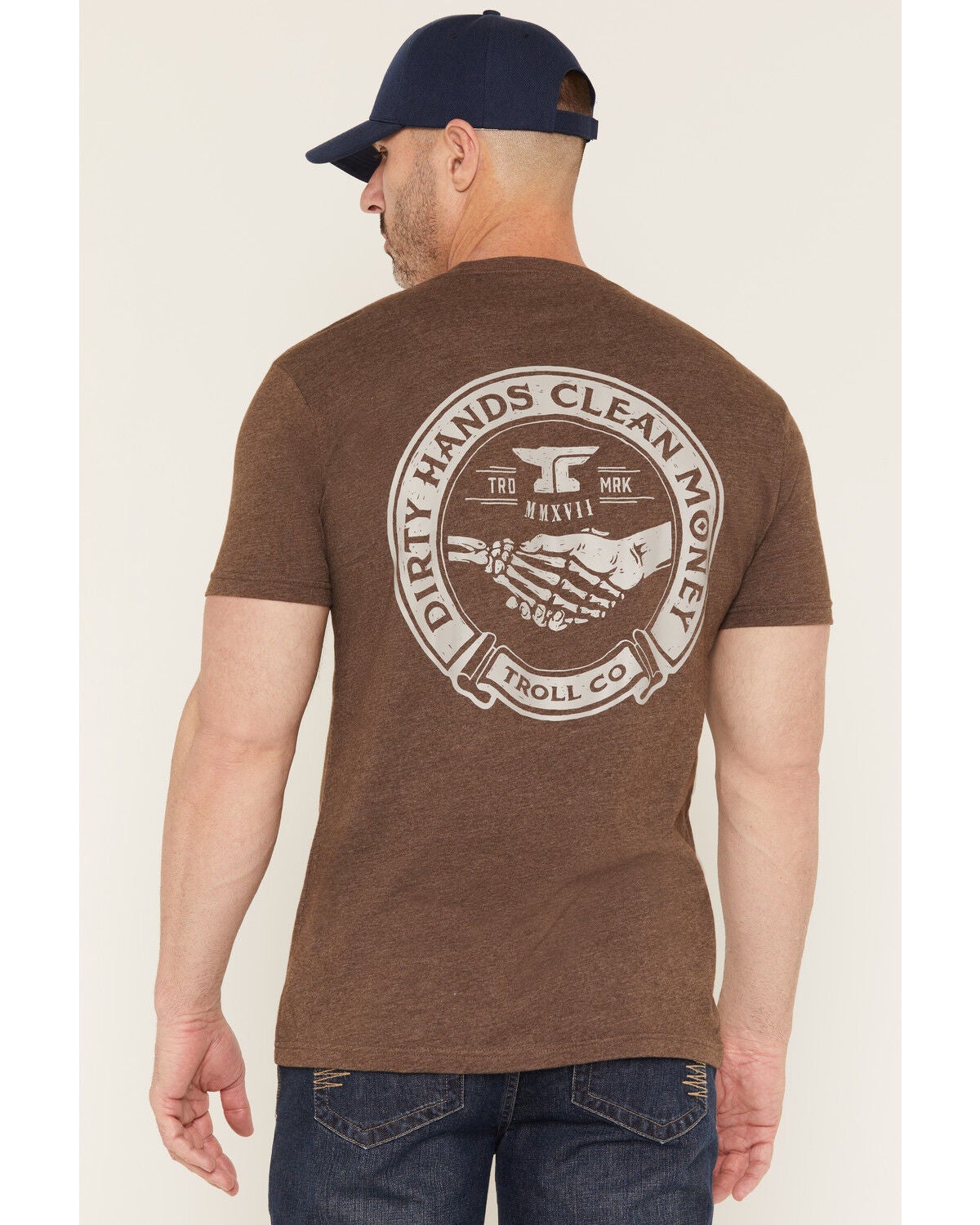 Troll Co Men's Haggler Short Sleeve Graphic T-Shirt, Brown, hi-res