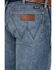 Image #4 - Wrangler Retro Men's Faded Indigo Medium Wash Stretch Slim Straight Premium Green Jeans, , hi-res