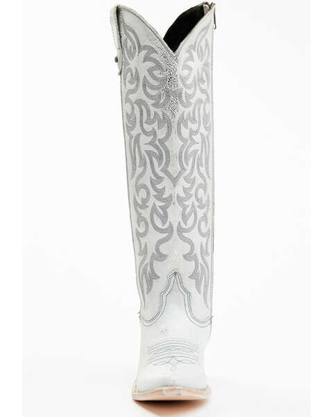 Image #4 - Liberty Black Women's Allie Nite Life Embroidered Tall Western  Boots - Pointed Toe, Light Blue, hi-res