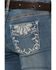 Image #2 - Shyanne Girls' Shayla Bootcut Embroidery Stretch Denim Jeans, Medium Wash, hi-res