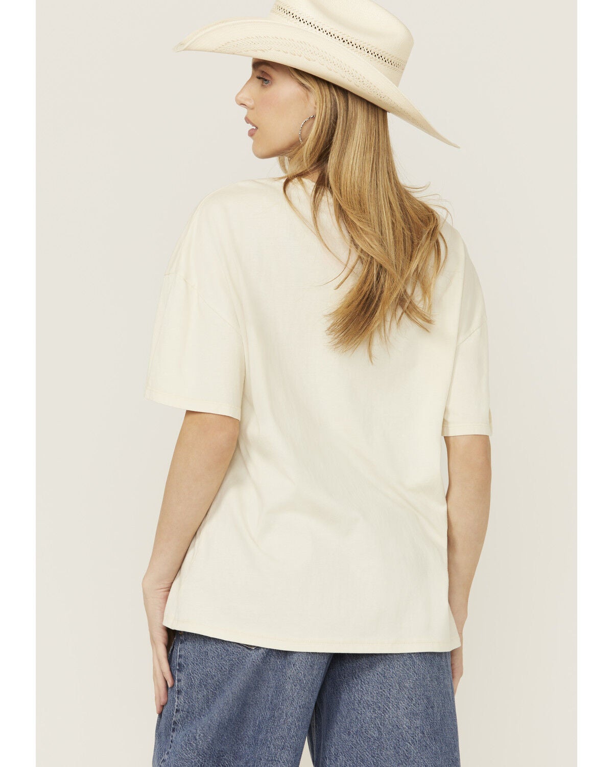 Image #4 - Rock & Roll Denim Women's Desperado Short Sleeve Graphic Tee, Cream, hi-res