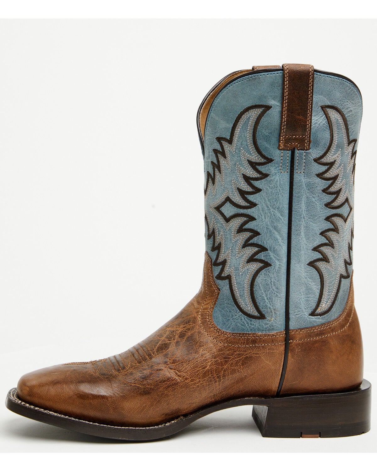 Image #3 - Ariat Men's Cattle Creek Western Boots - Broad Square Toe, Brown, hi-res