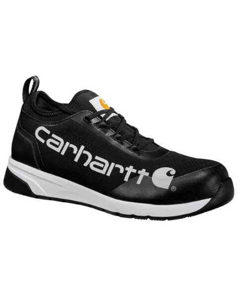 Image #1 - Carhartt Men's Force Work Shoes - Nano Composite Toe, Black/white, hi-res